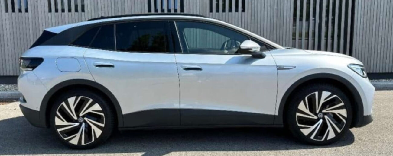 volkswagen id4 electric car silent